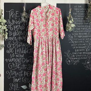 indian handblock print dress